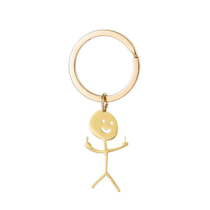 Wholesale Graffiti Character Fun Stainless Steel Keychains